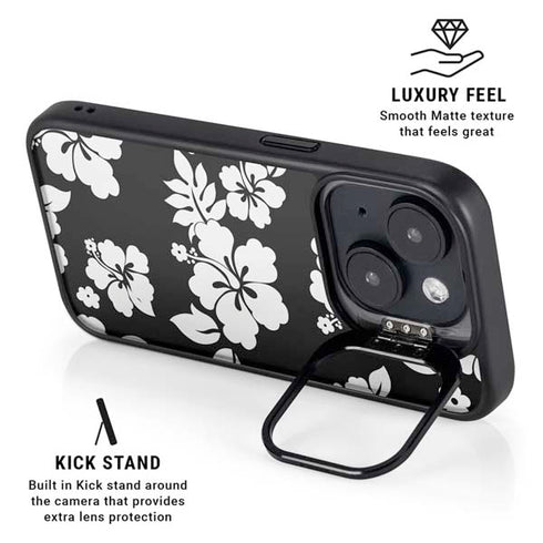 Black and White iPhone 14 Plus Kickstand Case