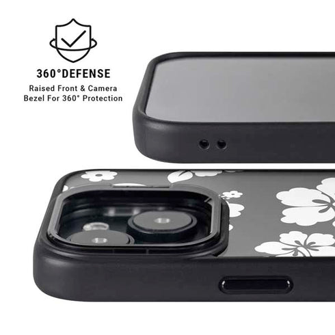 Black and White iPhone 14 Plus Kickstand Case