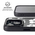 Black and White iPhone 15 Kickstand Case