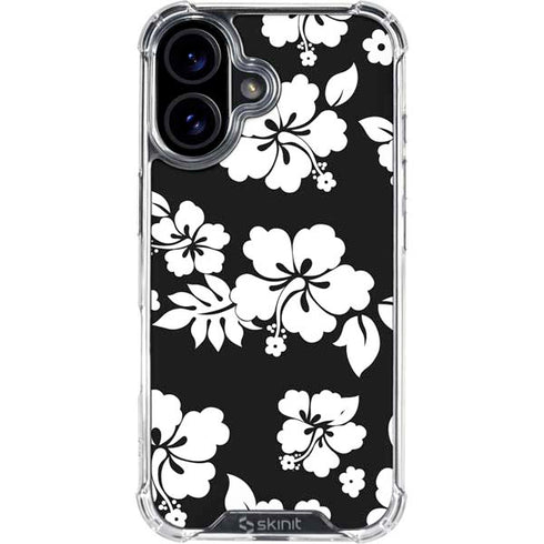 Black and White iPhone 16 Clear Case