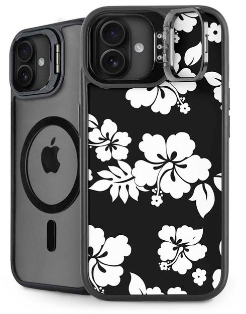 Black and White iPhone 16 Plus Kickstand Case