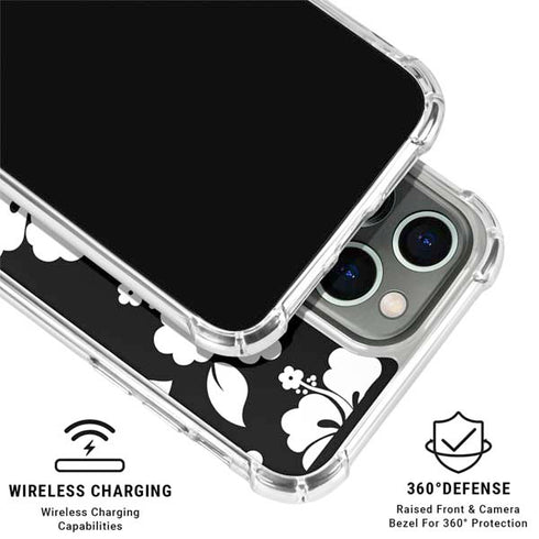 Black and White iPhone 16 Pro Clear Case