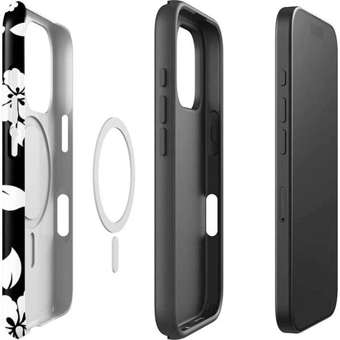 Black and White iPhone 16 Pro Magsafe Impact Case