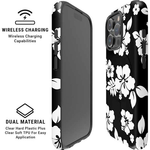 Black and White iPhone 16 Pro Magsafe Impact Case