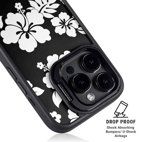 Black and White iPhone 16 Pro Max Kickstand Case