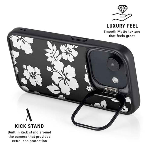 Black and White iPhone 16e Kickstand Case