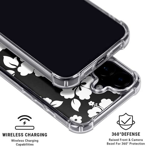 Black and White iPhone 17 Clear Case
