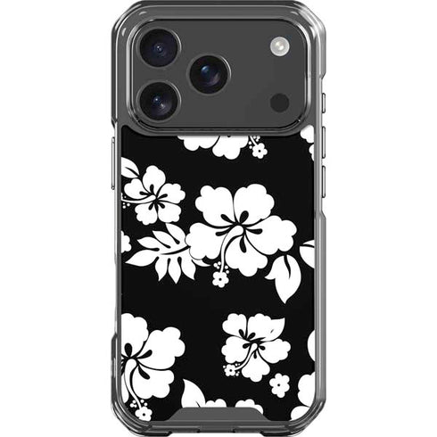 Black and White iPhone 18 Pro Clear Case
