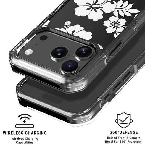 Black and White iPhone 18 Pro Clear Case