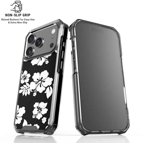 Black and White iPhone 18 Pro Clear Case