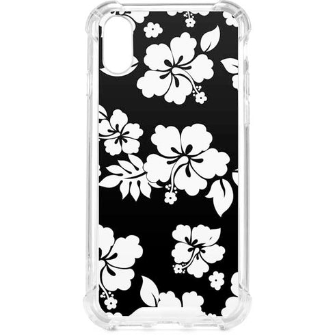 Black and White iPhone XS Clear Case