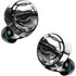 Black and White Marble Ink Amazon Echo Buds Skin