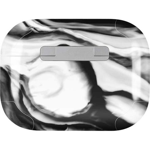 Black and White Marble Ink AirPods Skins
