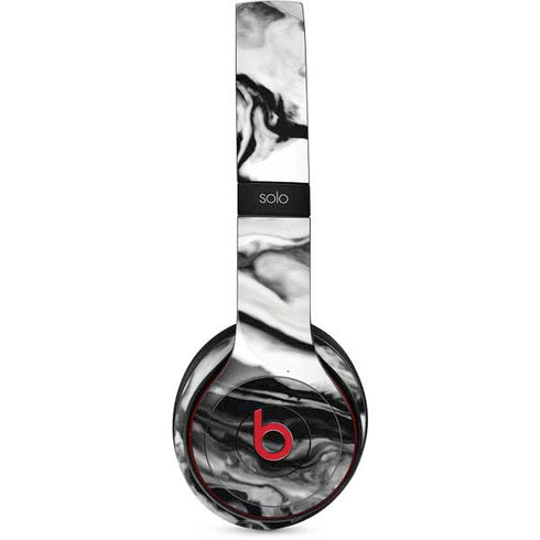 Black and White Marble Ink Beats Solo 3 Wireless Skin