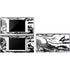 Black and White Marble Ink Nintendo Skins