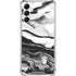 Black and White Marble Ink Gabb Phone 4 Clear Case