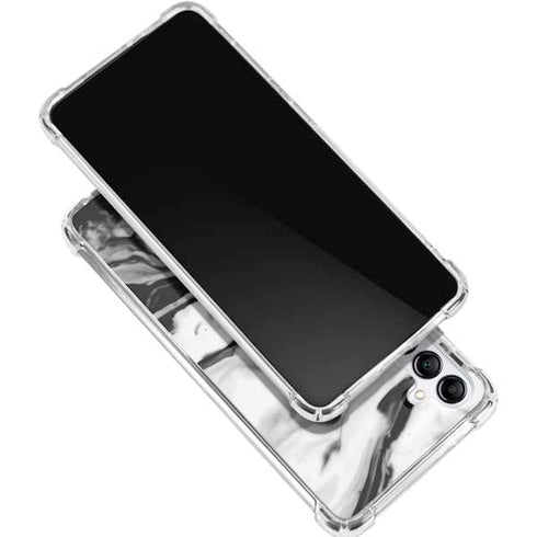 Black and White Marble Ink Gabb Phone 4 Clear Case