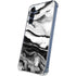 Black and White Marble Ink Galaxy A35 5G Clear Case