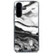 Black and White Marble Ink Galaxy A36 5G Clear Case