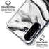 Black and White Marble Ink Galaxy A36 5G Clear Case