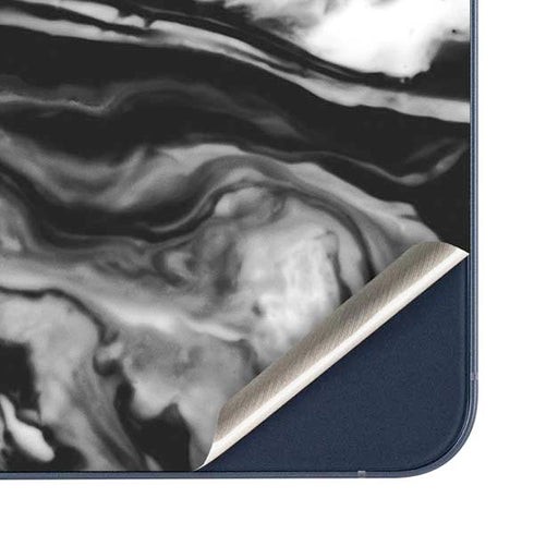 Black and White Marble Ink Galaxy A36 5G Skin
