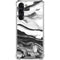 Black and White Marble Ink Galaxy S24 FE Clear Case