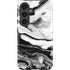 Black and White Marble Ink Galaxy S25 Impact Case