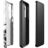 Black and White Marble Ink Galaxy S25 Impact Case
