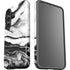 Black and White Marble Ink Galaxy S25 Impact Case