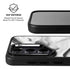 Black and White Marble Ink Galaxy S25 Kickstand Case
