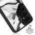 Black and White Marble Ink Galaxy S25 Kickstand Case