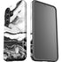 Black and White Marble Ink Galaxy S25 Plus Impact Case