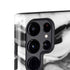 Black and White Marble Ink Galaxy S25 Ultra Impact Case