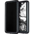 Black and White Marble Ink Galaxy S24 Waterproof Case