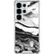 Black and White Marble Ink Galaxy S25 Ultra Clear Case