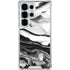 Black and White Marble Ink Galaxy S25 Ultra Clear Case