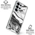 Black and White Marble Ink Galaxy S25 Ultra Clear Case