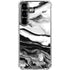 Black and White Marble Ink Galaxy S26 Clear Case