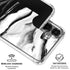 Black and White Marble Ink Galaxy S26 Clear Case