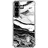 Black and White Marble Ink Galaxy S26 Plus Clear Case
