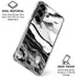 Black and White Marble Ink Galaxy S26 Plus Clear Case