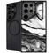 Black and White Marble Ink Galaxy S26 Ultra Kickstand Case