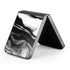 Black and White Marble Ink Galaxy Z Flip6 Skin