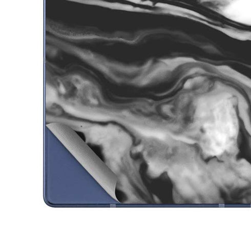 Black and White Marble Ink Galaxy Z Fold6 Skin