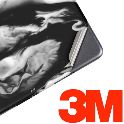 Black and White Marble Ink iPad Skins
