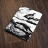 Black and White Marble Ink Apple iPad Skin