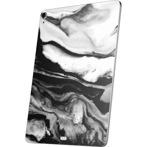 Black and White Marble Ink Apple iPad Air Skin