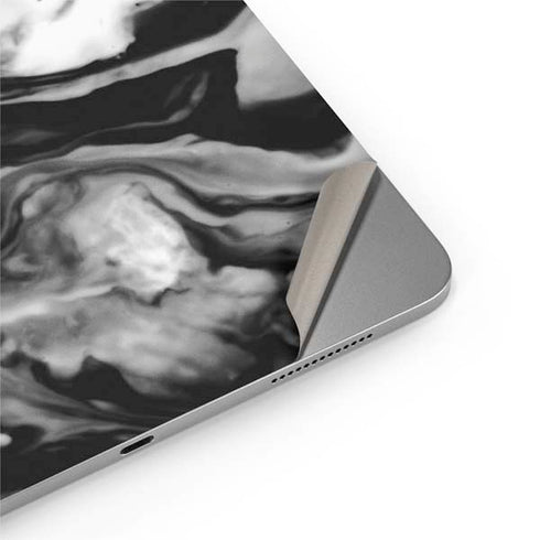 Black and White Marble Ink Apple iPad Air Skin