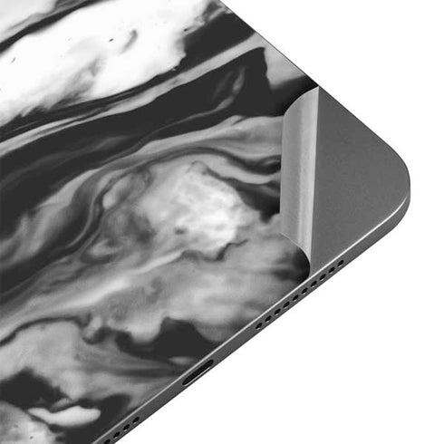 Black and White Marble Ink Apple iPad Mini Skin