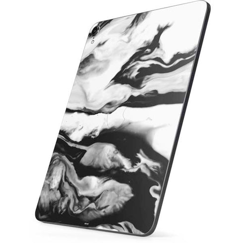 Black and White Marble Ink Apple iPad Pro Skin